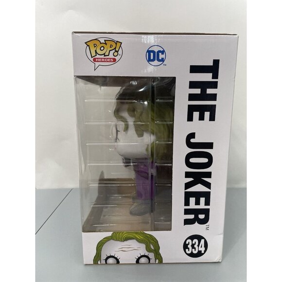 Funko Pop Heroes The Joker 334 Dark Knight Trilogy Vinyl Figure 10” Jumbo New - Picture 6 of 7